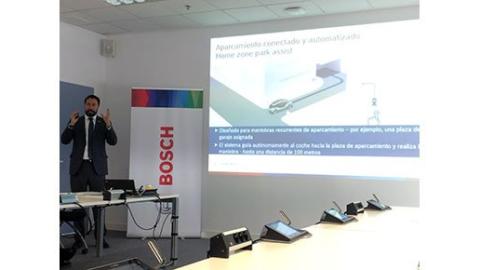 El responsable de marketing Mobility Solutions de Bosch España, Lorenzo Jiménez, durante la presentación