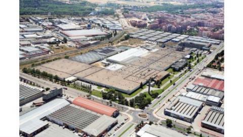 Vista aérea de la fábrica de Bridgestone en Burgos.
