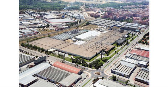 Vista aérea de la fábrica de Bridgestone en Burgos.