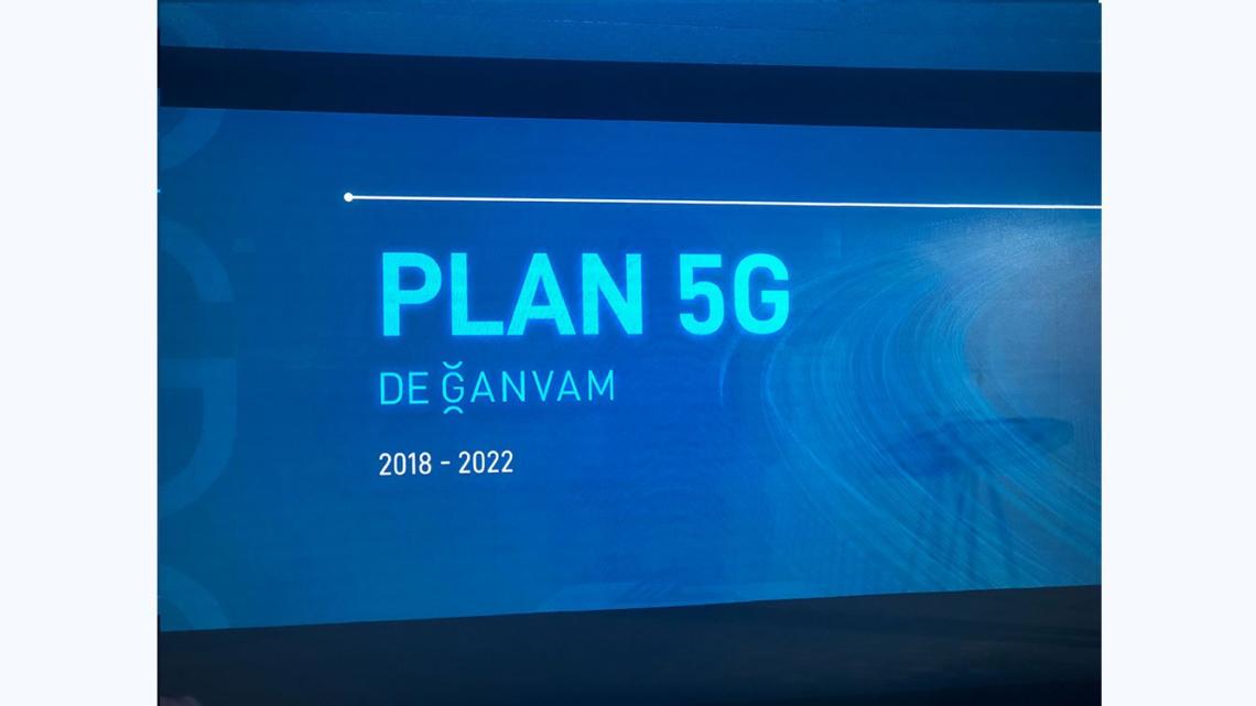 Durante la presentación del Plan “5G”.