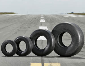 Los cuatro nuevos neumáticos de la gama Michelin Aviación