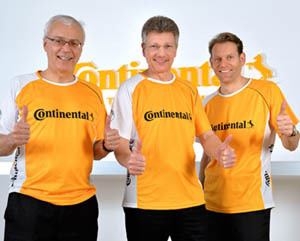 Miembros del Consejo de Dirección de Continental: Heinz-Gerhard Wente, Elmar Degenhart y Nikolai Setzer