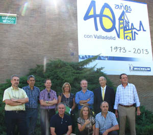Equipo directivo de la planta de Michelin en Valladolid